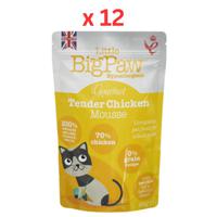 Little Big Paw Gourmet Tender Chicken Mousse Wet Cat Food 85g Pack Of 12