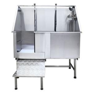 Nutrapet 304 Stainless Steel Pet Bath-Tub, With Taps L 127Cms X W 69.5Cms X H 149 Cms