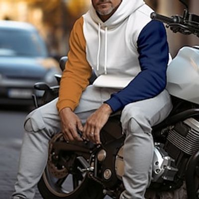Men's Hoodie Pullover Hoodie Sweatshirt White Hooded Color Block Patchwork Sports Outdoor Daily Holiday Streetwear Cool Casual Fall Winter Clothing Apparel Hoodies Sweatshirts miniinthebox Men's Hoodie Pullover Hoodie Sweatshirt White Hooded Color Block Patchwork Sports Outdoor Daily Holiday Streetwear Cool Casual Fall Winter Clothing Apparel Hoodies Sweatshirts miniinthebox
