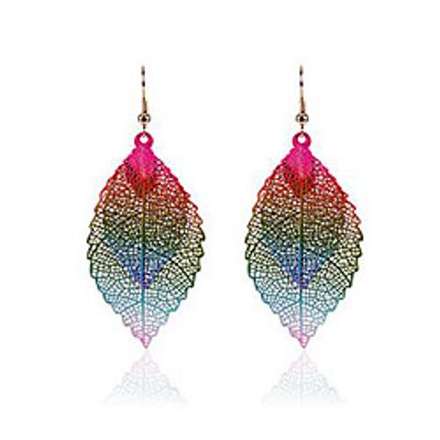 Women's Drop Earrings Classic Stylish Cute Earrings Jewelry Rainbow color For Street Gift 1 Pair Lightinthebox