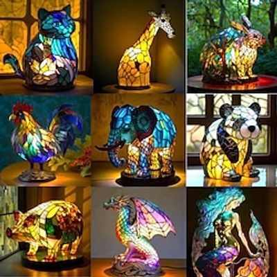 Animal Series Home Decoration, 2D Flat Metal Animal Tabletop Decoration, Animal Arts For Living Room Bedroom Animal Lovers, Christmas Gift Xmas 2025CM7.879.84INCH Lightinthebox