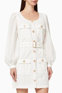Bronte Utility Cotton Broderie Dress