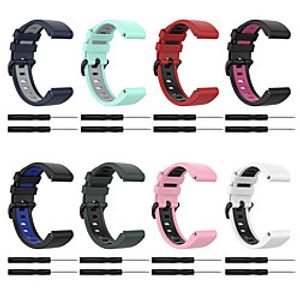 Watch Band for Garmin Fenix 6X / Garmin Fenix 6X PRO / Garmin TACTIX DELTA / Garmin fenix5x / Garmin fenix3 / Sport Band / Classic Buckle Two Color Silicone Strap miniinthebox