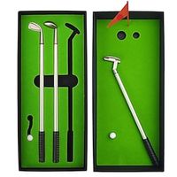 Golf Pen Set,Mini Desktop Golf Ball Pen Gift Set, Golf Race Souvenirs,Unique Gifts for Golfer Fans Coworker (Mini Golf flagpole Red) Lightinthebox