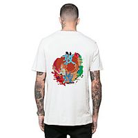 Men's Tee T shirt Hot Stamping Graphic Prints Vintage Print Short Sleeve Casual Tops Ethnic Style Casual Fashion Designer Blue Gray White Lightinthebox - thumbnail