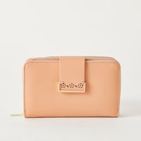 Bee Pretty Zys Medium Zip Around Wallet with Laser Design Bee Pretty Zys Medium Zip Around Wallet with Laser Design