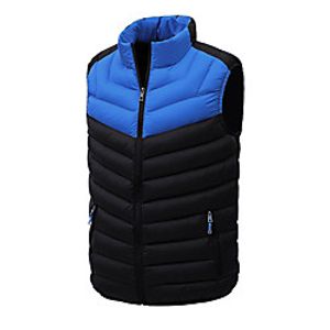 Men's Sports Puffer Jacket Hiking Down Jacket Hiking Fleece Vest Winter Outdoor Thermal Warm Windproof Fleece Lining Quick Dry Outerwear Coat Top Skiing Ski  Snowboard Fishing Men's black Men's gray Lightinthebox