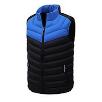 Men's Sports Puffer Jacket Hiking Down Jacket Hiking Fleece Vest Winter Outdoor Thermal Warm Windproof Fleece Lining Quick Dry Outerwear Coat Top Skiing Ski  Snowboard Fishing Men's black Men's gray Lightinthebox - thumbnail