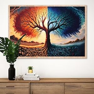 1pc Botanicals DIY Diamond Painting Four Seasons Tree of Life Diamond Painting Handcraft Home Gift Without Frame miniinthebox