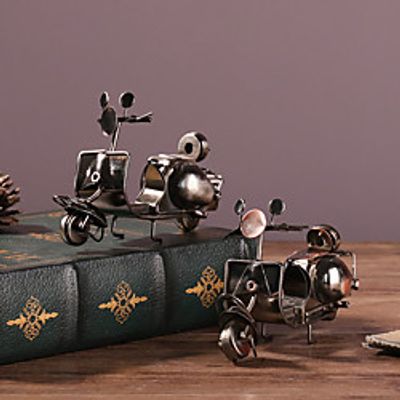 Mini Wrought Iron Small Sheep Motorcycle Ornaments Creative Home Desktop Decorations 12.547.5cm Lightinthebox