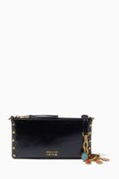 Crossbody Bag with Charms in Faux Leather Crossbody Bag with Charms in Faux Leather