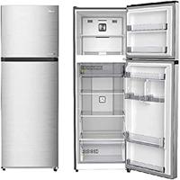 Midea 385 Liters Top Mount Refrigerator, Silver - MDRT385MTE46