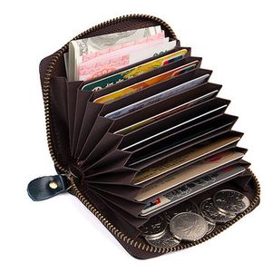 Genuine Leather RFID 11 Card Slots Card Holder