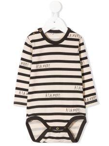 Mini Rodini À La Mer printed bodysuit - NEUTRALS