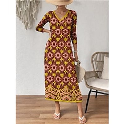 Women's Casual Dress T Shirt Dress Tee Dress Floral Print Pocket V Neck Long Dress Maxi Dress Streetwear Maxi Street Date Long Sleeve Regular Fit Red Blue Purple Spring S M L XL 2XL Lightinthebox Women's Casual Dress T Shirt Dress Tee Dress Floral Print Pocket V Neck Long Dress Maxi Dress Streetwear Maxi Street Date Long Sleeve Regular Fit Red Blue Purple Spring S M L XL 2XL Lightinthebox