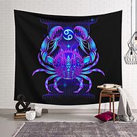 Wall Tapestry Art Decor Blanket Curtain Hanging Home Bedroom Living Room Decoration Polyester Crab Lightinthebox - thumbnail