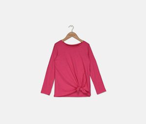 Little Girls Glitters Tops  Fuchsia