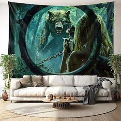 Werewolf Wild Hanging Tapestry Wall Art Large Tapestry Mural Decor Photograph Backdrop Blanket Curtain Home Bedroom Living Room Decoration Lightinthebox