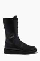 Spika Lace Up Boots in Leather Spika Lace Up Boots in Leather