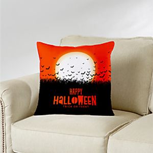 Halloween Double Side Cushion Cover 1PC Soft Decorative Square Throw Pillow Cover Cushion Case Pillowcase for Bedroom Livingroom Superior Quality Machine Washable Indoor Cushion for Sofa Couch Bed Chair Lightinthebox