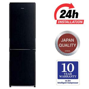 Hitachi 410L Gross Bottom Mount Double Door Refrigerator RBG410PUK6GBK | 2 Doors No Frost Fridge Freezer | Inverter Control With Dual Fan Cooling |...