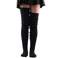 Fashion Comfort Women's Socks Solid Colored Stockings Socks Warm Casual Blushing Pink 1 Pair miniinthebox - thumbnail