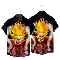 One Piece Monkey D. Luffy Cartoon Manga Back To School Anime Harajuku Graphic Kawaii Shirt For Men's Adults' 3D Print Street Casual Daily Lightinthebox