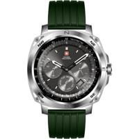 Swiss Military Dom 4 Smartwatch - 1.43" AMOLED Display Compatibile with iOS/Android- Green - thumbnail