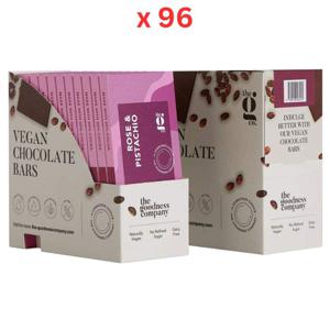 The G Co Rose And Pistachio Vegan Chocolate Bar 70g x 96 Units