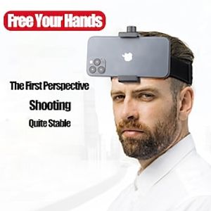 Adjustable Head Mounted Holder For Mobile Camera First-person Perspective Shooting Unboxing Video Camera For Live Headband For All Models Of GOPRO Cameras HERO98 7 6 5 4 And Most Mobile Phones Lightinthebox