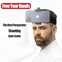 Adjustable Head Mounted Holder For Mobile Camera First-person Perspective Shooting Unboxing Video Camera For Live Headband For All Models Of GOPRO Cameras HERO98 7 6 5 4 And Most Mobile Phones Lightinthebox - thumbnail