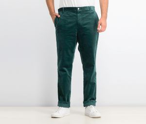 Mens Velvet Slim-Fit Pants  Sea Moss Green