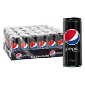 Pepsi Black Zero Sugar Can - 24 x 300 ml