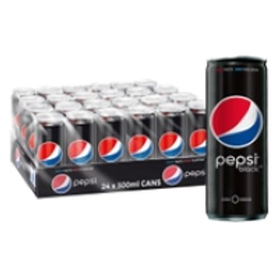 Pepsi Black Zero Sugar Can - 24 x 300 ml