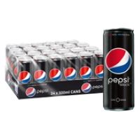 Pepsi Black Zero Sugar Can - 24 x 300 ml