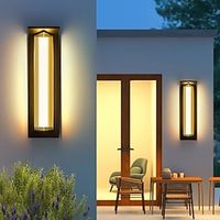 Outdoor Wall Lights, LED Fence Lights IP65 Waterproof WarmWhiteNautral Light Sconce Decorative Fixture With Hardwired For Villa Gate Balcony Yard Exterior Lamp 110-240V Lightinthebox - thumbnail