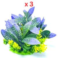 Aquarium Plastic Plant - M504 -W6XH12 Cm Pack Of 3