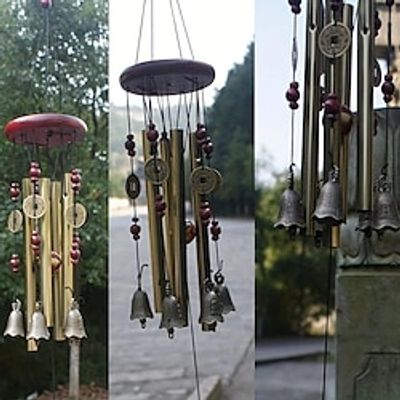 1pc Hang Large Charm Tube Bell Wind Chime Outdoor Yard Garden Home Decoration, Yard Art Decor miniinthebox