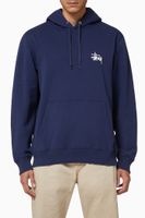 Basic Stüssy Hoodie in Cotton Blend Jersey - thumbnail