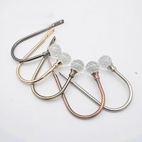 Curtain Holdbacks 1pc Gold Sliver Curves Metal Curtain Tie Back Hooks Side Holder Tiebacks for Drapes Wall Decor Vintage Window Decoration Lightinthebox - thumbnail