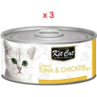 Kit Cat Tuna & Chicken 80g Cat Wet Food (Pack Of 3)