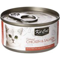 Kit Cat Tin Chicken & Salmon Toppers 80 g - thumbnail