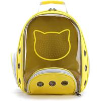 Nutrapet Petstranaut Backpack Bobble Cat Face Yellow - thumbnail