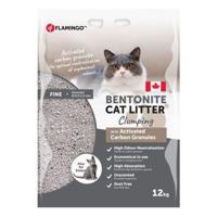 Flamingo Bentonite Activated Carbon Granules Clumping Cat Litter 12Kg