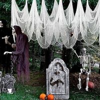 Halloween Gauze Creepy Cloth Black Netting Spider Web Decor Halloween Horror House Party Decoration miniinthebox - thumbnail