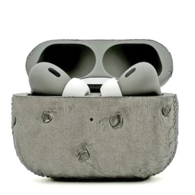 Customized Apple AirPods Pro 3 Leather Ostrich Ash Green