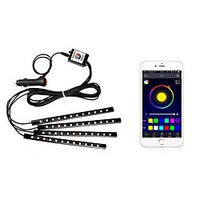 LED String Lights 22cmx4 String Lights 4x12 LEDs 5050 SMD 1 Set Multi Color Waterproof APP Control Decorative 12 V miniinthebox - thumbnail