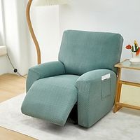 Jacquard Recliner Slipcovers Lazyboy Covers Couch Chair Cover 4-Pcs Set, Non Slip Reclining with Storage Pockets Furniture Protector for Living Room Lightinthebox