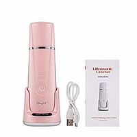 ems ultrasonic skin scrubber spatula heated facial cleaning peeling blackhead remover wireless charging face cleaner extractor (color : mr486p) Lightinthebox - thumbnail