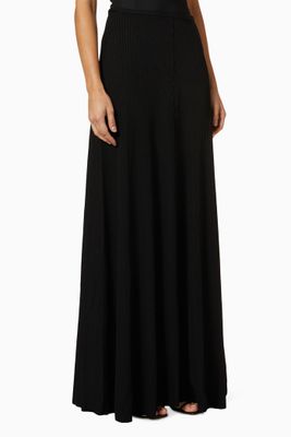 Neptune Rib Maxi Skirt in Rib-knit Neptune Rib Maxi Skirt in Rib-knit